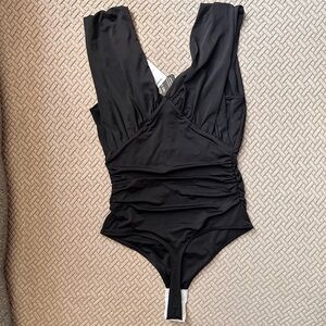 S Express black body sculpting bodysuit